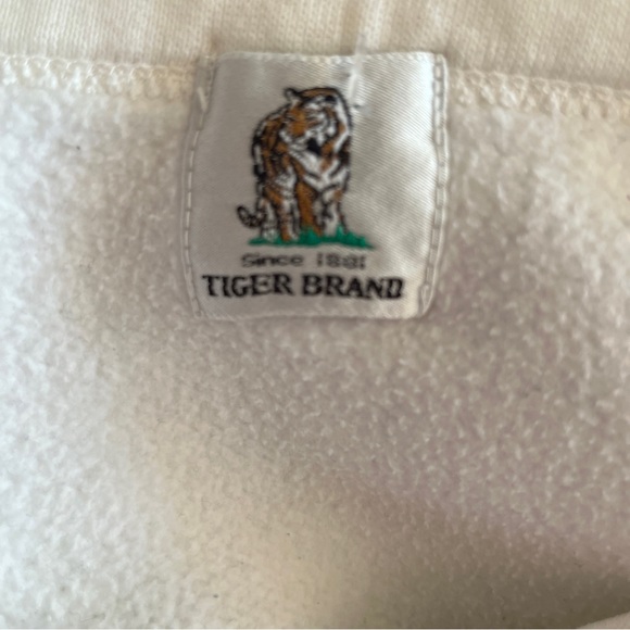 Vintage Crewneck White Sweater One Size - Picture 3 of 3